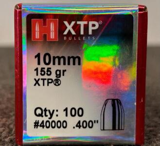 Unopened Box Of Hornady 10mm 155 Gr. XTP