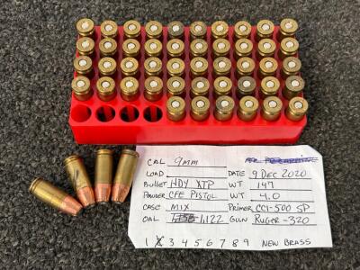 (50) Rnds Of 9mm Ammunition