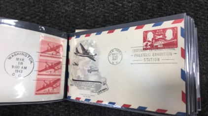Stamp Book with (43) Pages, Full & Double-Sided