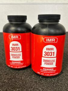 (2) Bottles Of IMR 3031 Smokeless Powder