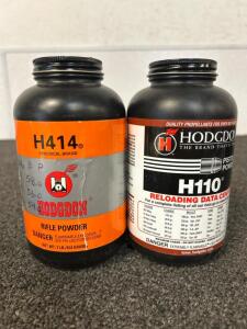 Hodgdon H110 Pistol Powder and Hodgdon H414 Rifle Powder