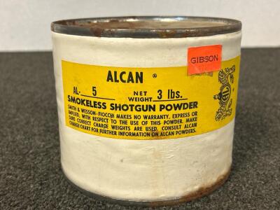 Can Of Alcan Smokeless Shotgun Powder