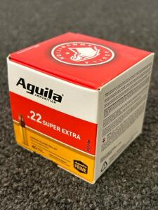Unopened Box Of &Aacute;guila .22 Super Extra 40 Gr. Ammo