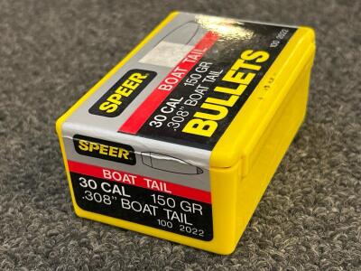 Unopened Box Of Speer Boat Tail .30 Cal. 150 Gr. Bullets
