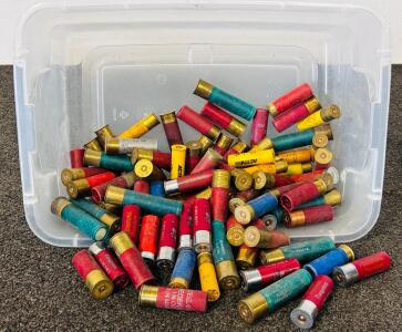 Mixed Shotgun Cartridges: 10 Ga, 12 Ga, 20 Ga.