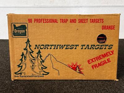 Full Box Of Northwest Targets: Trap and Skeet Targets (Orange)