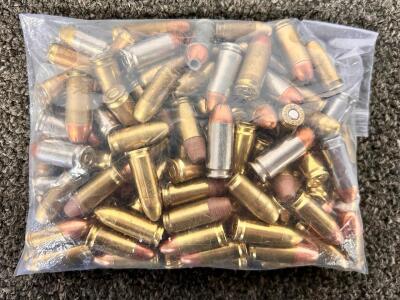 Bag Of Mixed Ammo: 380 Auto, 40 S&W, and 9mm Luger