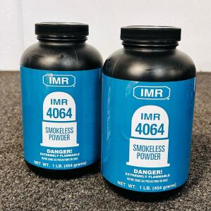 (2) Bottles Of IMR 4064 Smokeless Powder