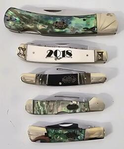 (5) Steel Warrior Pocket Knives- New