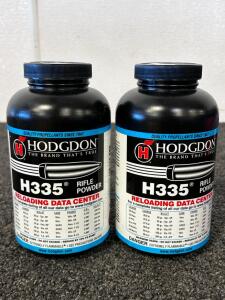 (2) Bottles Of Hodgdon H335 Rifle Powder