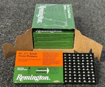 (1000) Remington No. 5-1/2 Small Pistol Primers