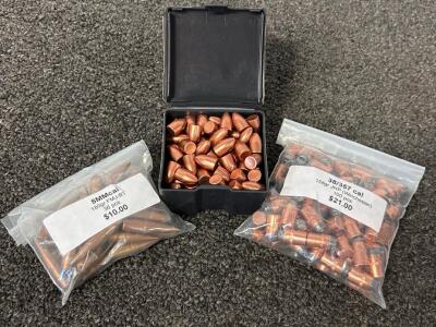 Bullets: 8mm Cal 180 Gr, 38/357 Cal 158 Gr. And Speer 9mm 124 Gr