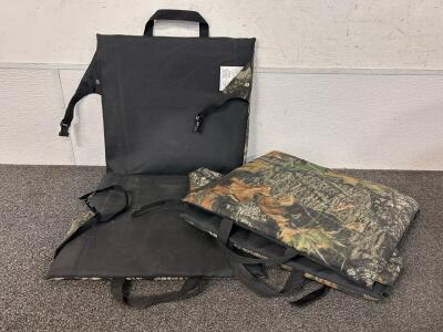 (2) Camouflage Padded Stadium Seats
