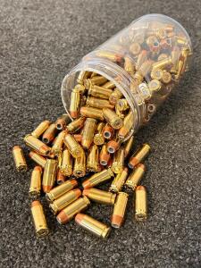 Can With 40 S&W 180 Sierra JHP Ammunition (Unkown Quantity)