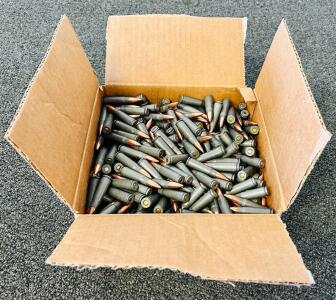 Box Of 7.62x 39 Steel Case Ammunition (Unkown Quantity)