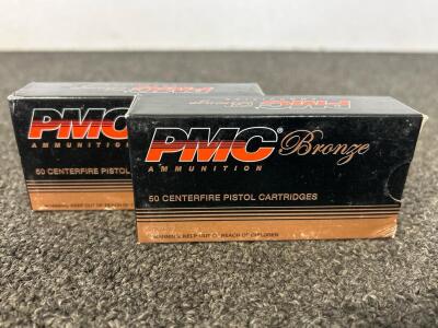 (100) Rnds Of PMC Bronze 380 Auto 90 Gr. FMJ
