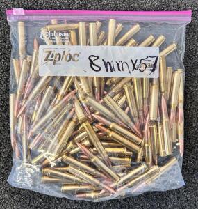 Bag Of 8mmx 57 Mauser Ammunition (Unkown Quantity)