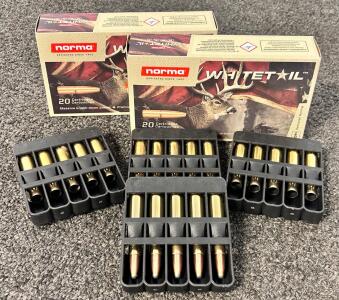 (25) Rnds Of Norma Whitetail 308 Win. 150 Gr. And (15) Brass Casings