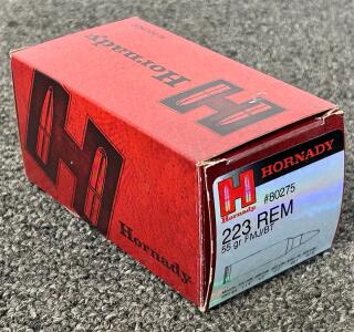 (50) Rnds Of Hornady 223 REM 55 Gr. FMJ/ BT