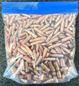 Bag Of Mixed Bullets: 8mm, 30 Cal, 45-70, And More