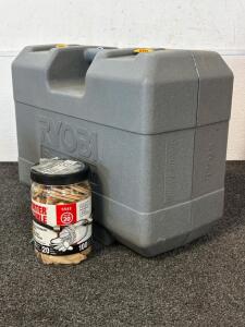 Ryobi Biscuit Joiner Double Insulated JM82 With Case- powers On