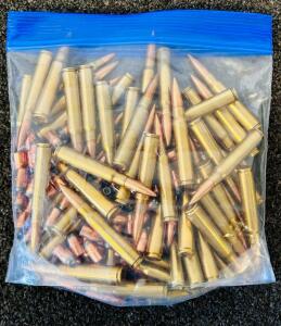 Bag Of Mixed Ammunition: 5.56, 270 Cal, 38/357 Cal and More (Unknown Quantity)