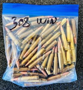Bag Of 308 Ammunition (Unknown Quantity)