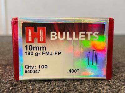 Unopened Box Of Hornady 10mm 180 Gr. FMJ-FP