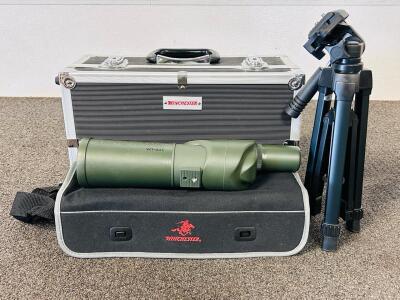 Winchester Spotting Scope WT-631, Tripod, And Carrying Case
