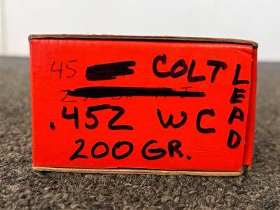 Box Of .452 WC 200 Gr. lead Bullets (Unkown Quantity)