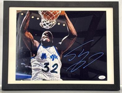 Shaquille O'Neal 11"x14" Signed Photo Framed JSA Authenticated