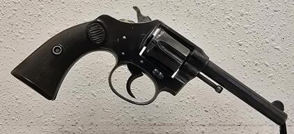 Colt New Police .32 Revolver, Serial 63980, Blued Finish, Rubber Grip