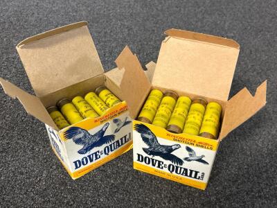 (2) Vintage Boxes Of Winchester Dove and Quail 20 Ga. Shotgun Shells (45 Rnds Total)