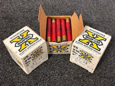 (3) Boxes Of Winchester Super-X 410 Gauge Shotgun Shells