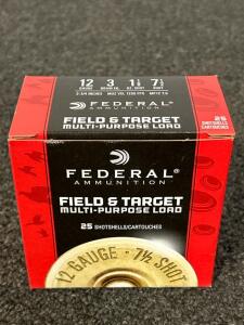 Box Of Federal Field and Target 12 Gauge ShotShells