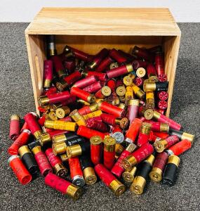 Wood Crate With 12 Ga and 20 Ga Shotgun Shells (Unkown Quantity)