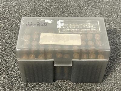 (50) Rnds Of 22-250 REM Ammunition With Case