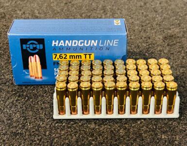 Box Of PPU Handgun Line 7,62mm TT FMJ 85 Gr.