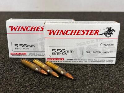 (40) Rnds Of Winchester 5.56mm 55 Gr.