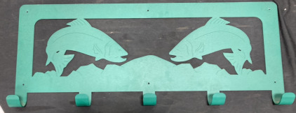 Jumping fish coat rack