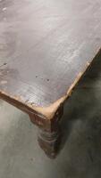 (1) Antique Wood Table -96"L x29"W x26"H - 5