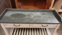 (1) Rachael Ray Home Monteverdi Sideboard Table W/ Drawers -64"L x22"W x40"H - 2