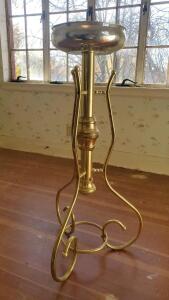 Vintage Brass Plant Stand 37.5"
