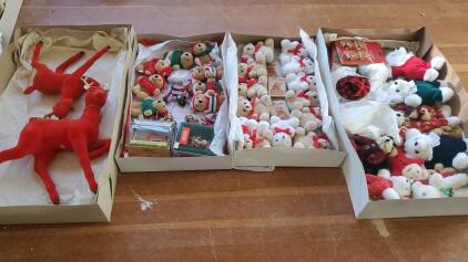 (4) Boxes Of Vintage Christmas Ornaments