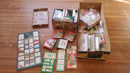 Large Assortment of Christmas Cards and Gift Tags