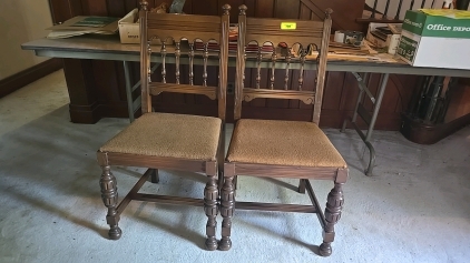 ( OFFSITE) Vintage Wooden Chairs