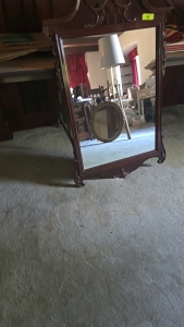 ( OFFSITE) Vintage 37X28 Large Mirror, 23X20 Small Mirror