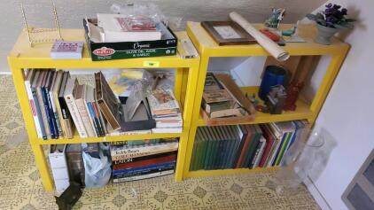 ( OFFSITE) Vintage Books, Plastic Bookshelves Board Games and More
