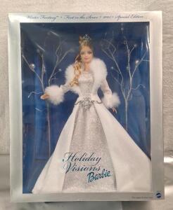 (1) Holiday Visions Barbie, 2003 First In Series