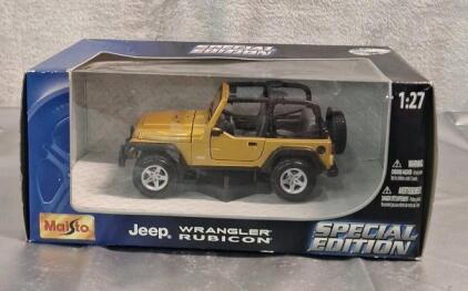 (1l Maisto Jeep Wrangler Rubicon Special Edition, 1:27 Scale Replica